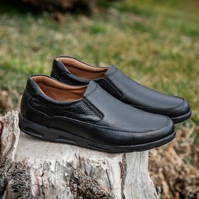 تصویر 1 از کفش چرم اصل مردانه ساخته شده با چرم طبیعی و طراحی ویژه